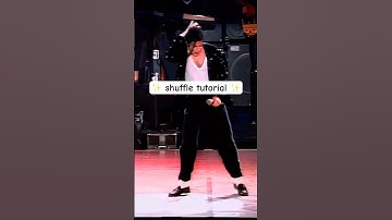 How to shuffle like Michael Jackson dance tutorial ✨