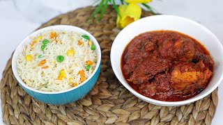 COOKING MY FAMILY'S FAVOURITE VEGETABLE RICE AND CHICKEN STEW (NIGERIAN STYLE)