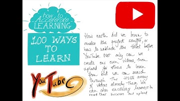 100 Ways to Learn #96 YouTube | The Learning and Performance Institute