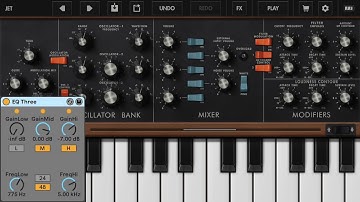 Jet: how to make the synth sound on Minimoog app