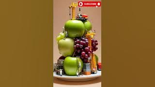 tiny workers with giant fruits #asmr #cake #fyp #fypシ #fypシ゚viral #asmrfood #viral #food #foods
