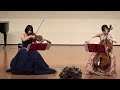 violaとCelloの二重奏曲『悠遠』芦塚陽二作曲