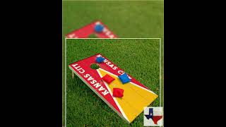 Kansas Football - Cornhole Board Wrap - Set of 2