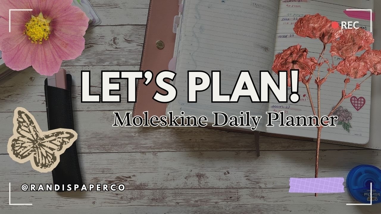 Let's Plan! | Weekly Plan with Me | Moleskine Daily Planner - YouTube