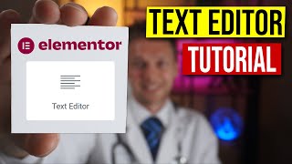Text Editor Widget Elementor Tutorial 2022