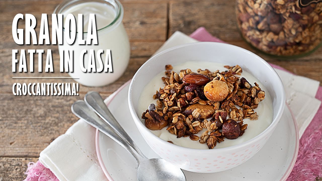 GRANOLA (CROCCANTISSIMA) con cereali e frutta secca, fatta in casa | Marianna Pascarella