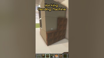Working VENDING MACHINE in Minecraft!  #shorts #minecraft #minecrafshorts #minecraftbedrock