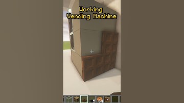 Working VENDING MACHINE in Minecraft!  #shorts #minecraft #minecrafshorts #minecraftbedrock