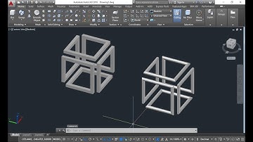 how to use the sweep command in AutoCAD #infinity cube