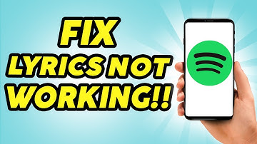 How to Fix Spotify Lyrics Not Working - Easy Fix!!
