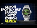 Honest Review: Seiko 5 Sports X HUF SRPM09 Limited Edition: HUF Fans Must See!
