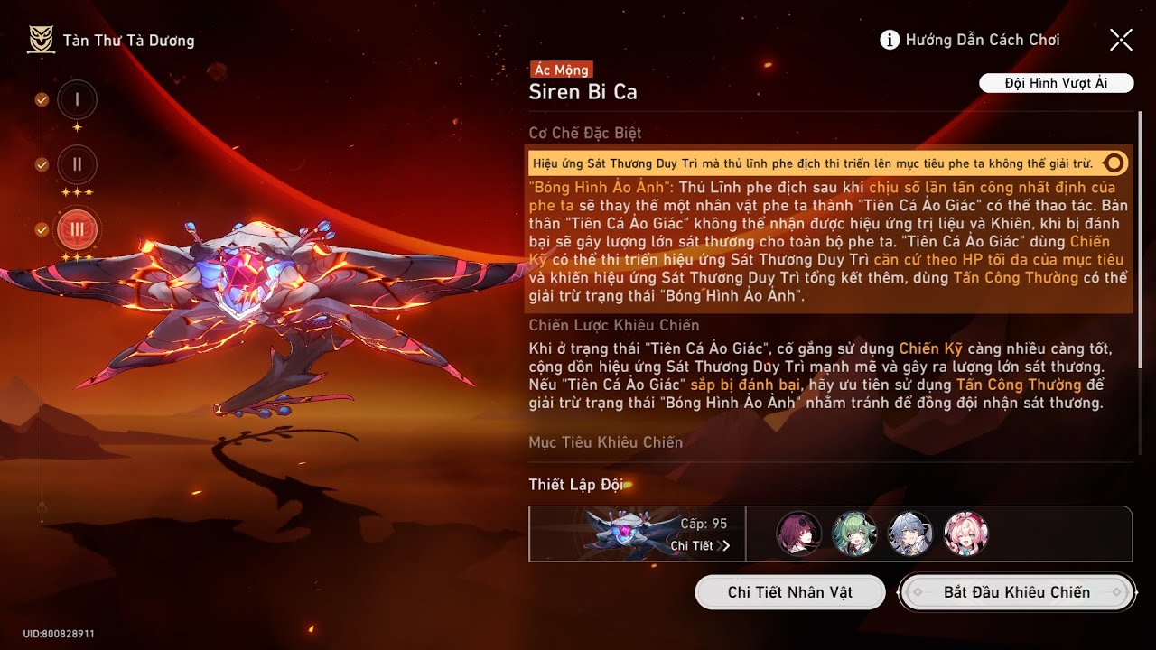 Honkai:Star Rail| Event: Tàn Thư Tà Dương ( Siren Bi Ca )