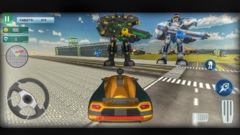 Tornado Robot Car Transform Game - Android Gameplay