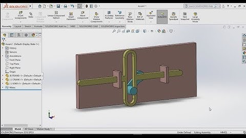 Scotch Yoke Mechanism Assembly and Animation by Solid Works