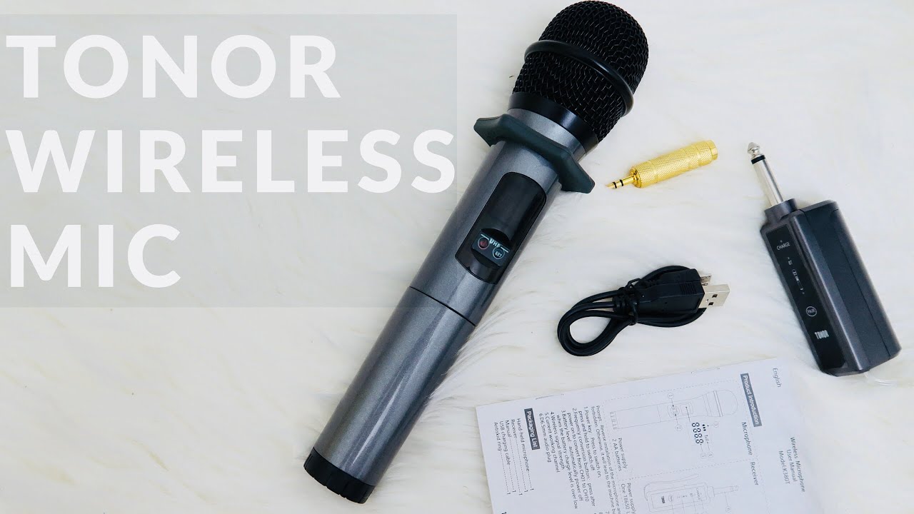 Tonor Wireless Microphone REVIEW - K380T Bluetooth Receiver 