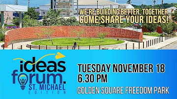 ideas forum - St. Michael Edition at Golden Square Freedom Park (6:30 p.m. - Nov. 18, 2025)