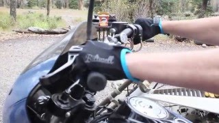 Biltwell Moto Gloves Black/ Blue - Deadbeatcustoms.com