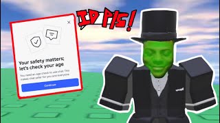 Roblox ai verification SUCKS..