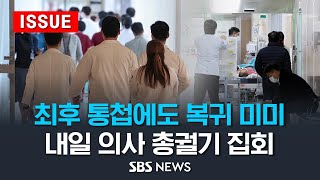 최후 통첩에도 전공의 복귀 미미 .. 내일 의사 총궐기 대회 연다 (이슈라이브) / SBS