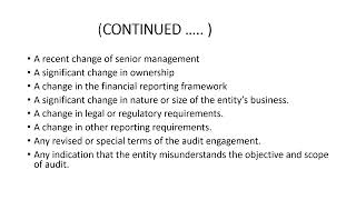ISA 210  AGREEING THE TERMS OF AUDIT ENGAGEMENT   Summary