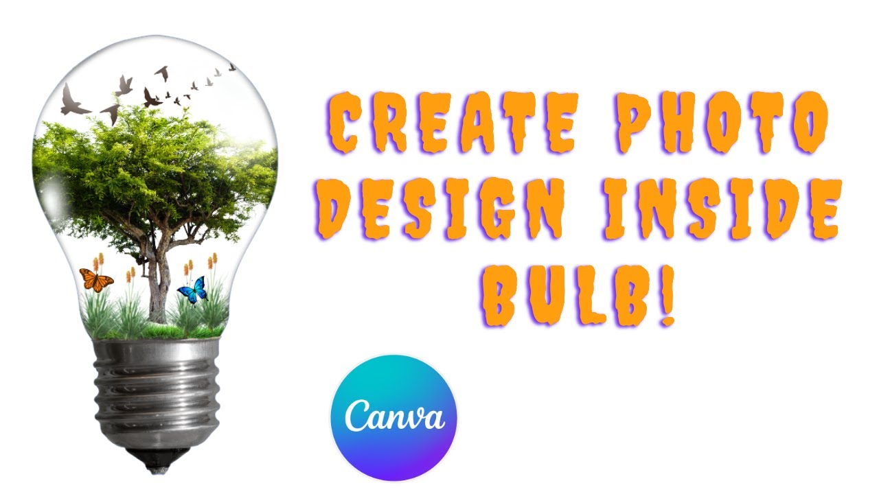 How to Create a Whimsical Photo Manipulation in Canva | Tree Inside Light Bubble Effect