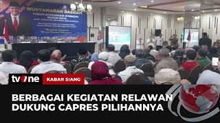 Sejumlah Kegiatan Relawan untuk Terus Dukung Capres Pilihannya | Kabar Siang tvOne