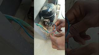 shorts video #fridge connection#compressor# mein kaise connection Kare#