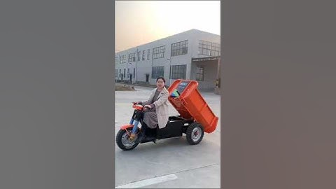 electric tricycle dump, one machine for multiple uses saves time effort labor and manpower #farming