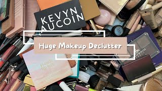 Donating ALL My Makeup ・ brutal makeup declutter, getting rid of over half my collection