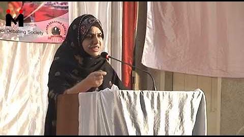 Best speech on Unity by Nayab Sahar.