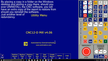 Creating and Restoring Reports from the Centroid CNC Software