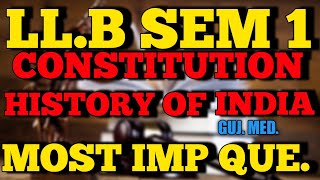 CONSTITUTION HISTORY OF INDIA IMP QUESTIONS  LL.B SEM 1 Gujarati MEDIUM| screenshot 5