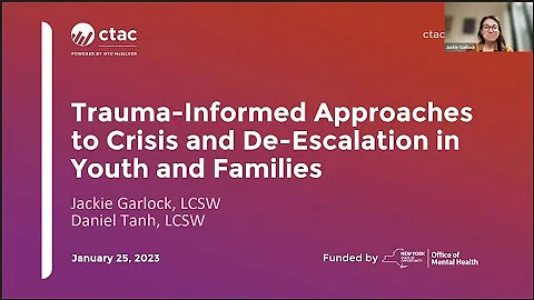 Trauma-Informed Approaches to Crisis and De-Escalation in Youth and Families