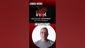 Intel SHUTS DOWN Clear Linux OS?! Community Shocked #shorts