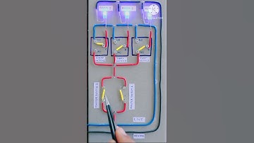 Master switch wiring with two way switch demonstration #shorts  #youtubeshorts #shortvideo #ytshorts