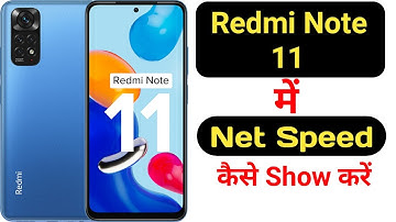 How to show net speed in Redmi note 11 || Redmi note 11 me net speed kaise show kare ||