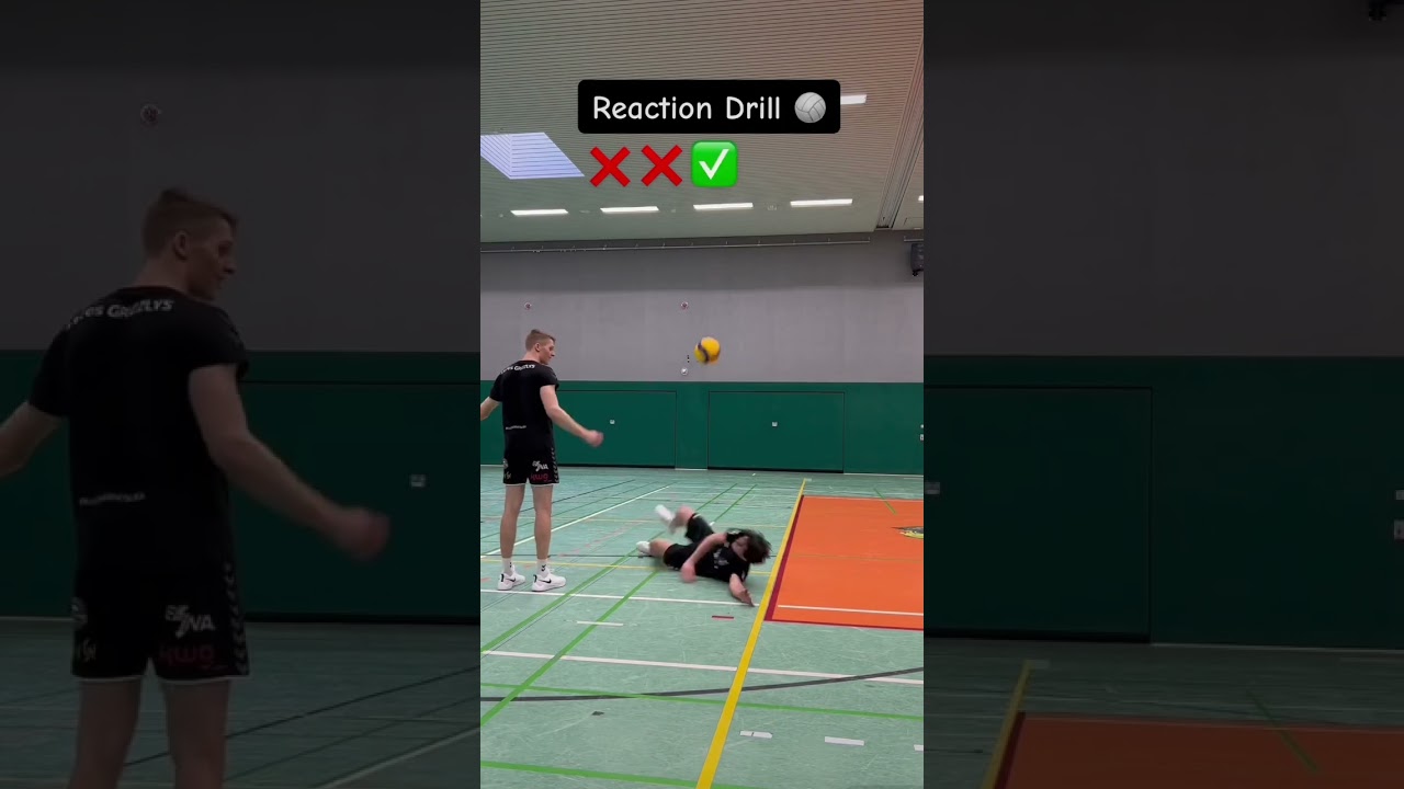 Volleyball Defense Reaction Drill 🏐💪 