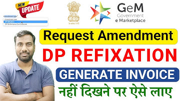 how to extend delivery date in gem portal? DP Refixation GeM