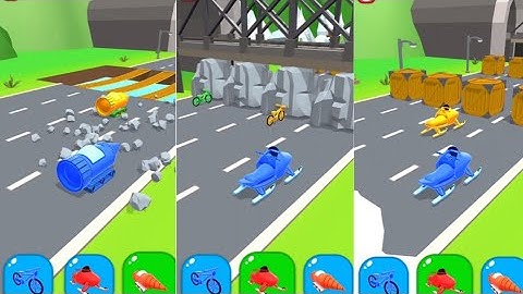 Shape-shifting All Levels Mobile Walthrough iOS,Android Gameplay Stick Run Game New Level Part 60