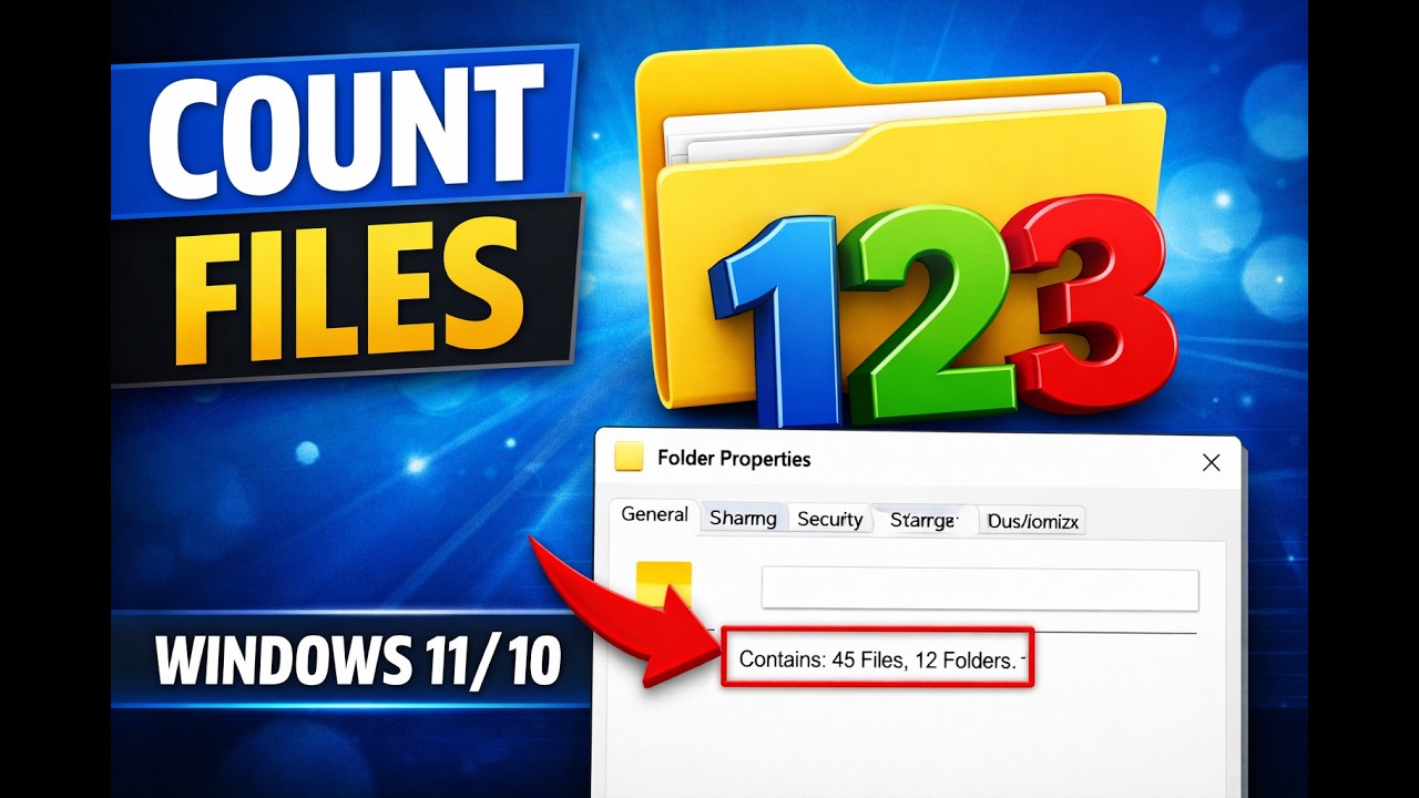 How to Count Files and Folders in a Folder on Windows 11 or 10 ...