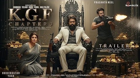 K.G.F: Chapter 3 - Official Trailer | Rocking Star Yash | Prabhas | Prashanth Neel