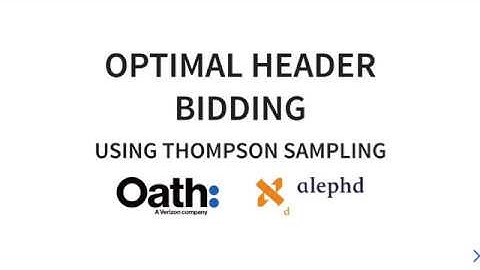 Optimization of a SSP’s Header Bidding Strategy using Thompson Sampling