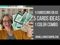 5 Embossing Hacks, 5 Card Ideas, 1 Color Combo | All Christmas Themed