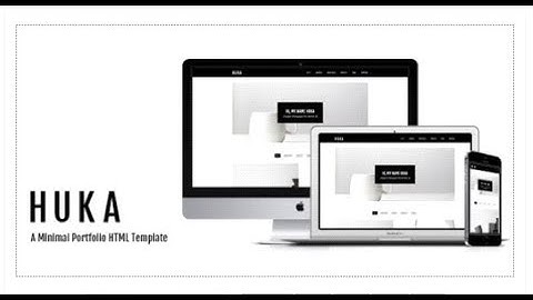 Huka - A Minimal Portfolio HTML Template | Themeforest Templates