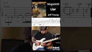 Megadeth Liar Guitar Solos Jeff Young Dave Mustaine #short #megadeth