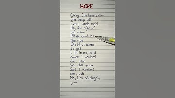 hope lyrics xxtenations lyrics #hope #xxtenations #songlyrics