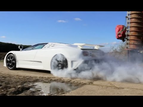 Bugatti EB110 SS Burnout