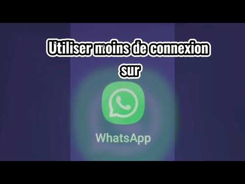 Utiliser moins de connexion sur WhatsApp