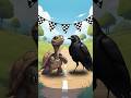 Kibirli Karga ve Sessiz Kaplumbağa! #animation #cartoon #kids #shorts#keşfet #animals #funny #story