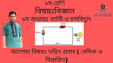 Circuit and Current Electricity ||JSC Science Chapter 9( বর্তনী ও চলবিদ্যুৎ: তড়িৎ প্রবাহ )